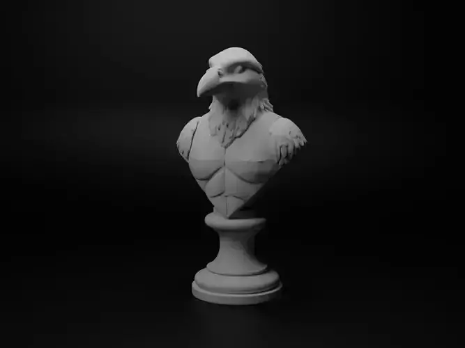 Raven Animal Bust Chess