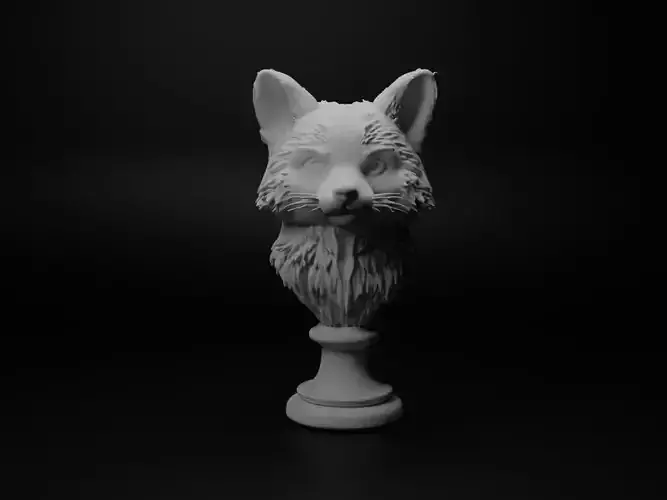 Red Panda Animal Bust Chess