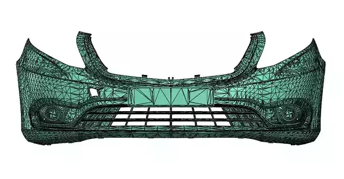 Mercedes Benz VAN BUMPER 3d scan