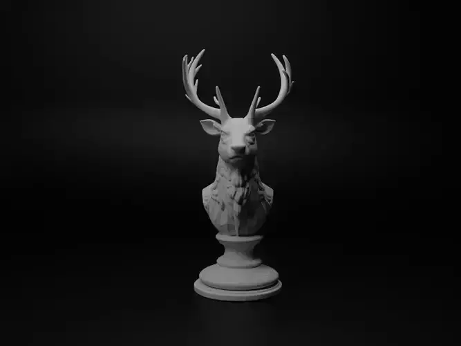 Reindeer Animal Bust Chess