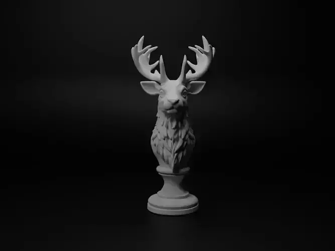 Reindeer Animal Bust Chess