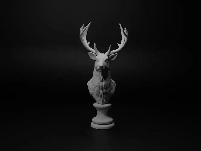 Reindeer Animal Bust Chess