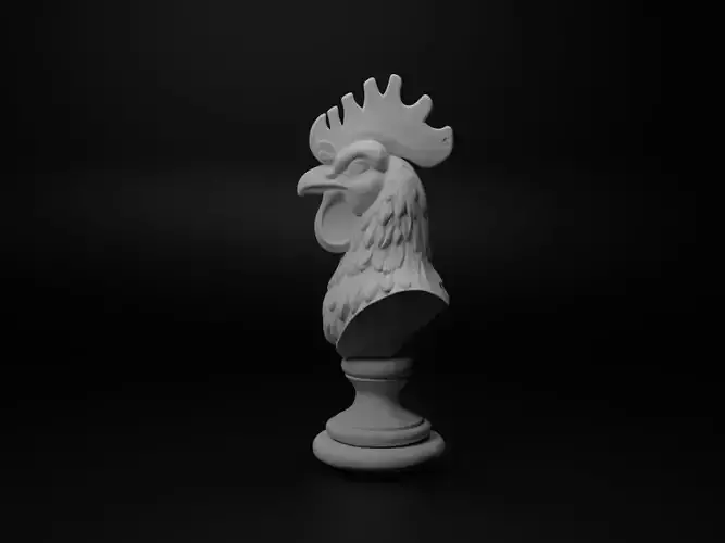 Rooster Animal Bust Chess