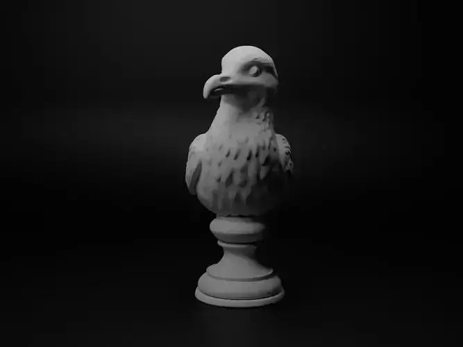Seagull Animal Bust Chess