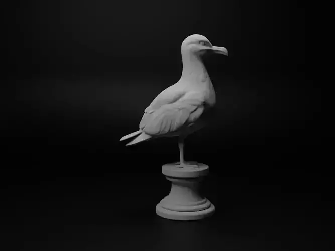 Seagull Animal Bust Chess