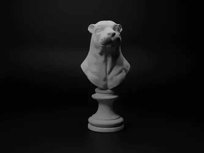 Seal Animal Bust Chess