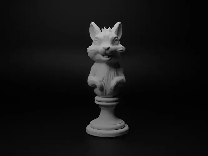Squirrel Animal Bust Chess