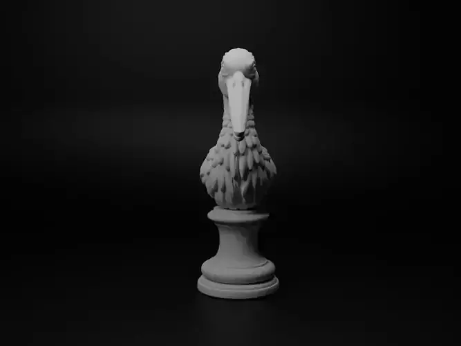 Stork Animal Bust Chess