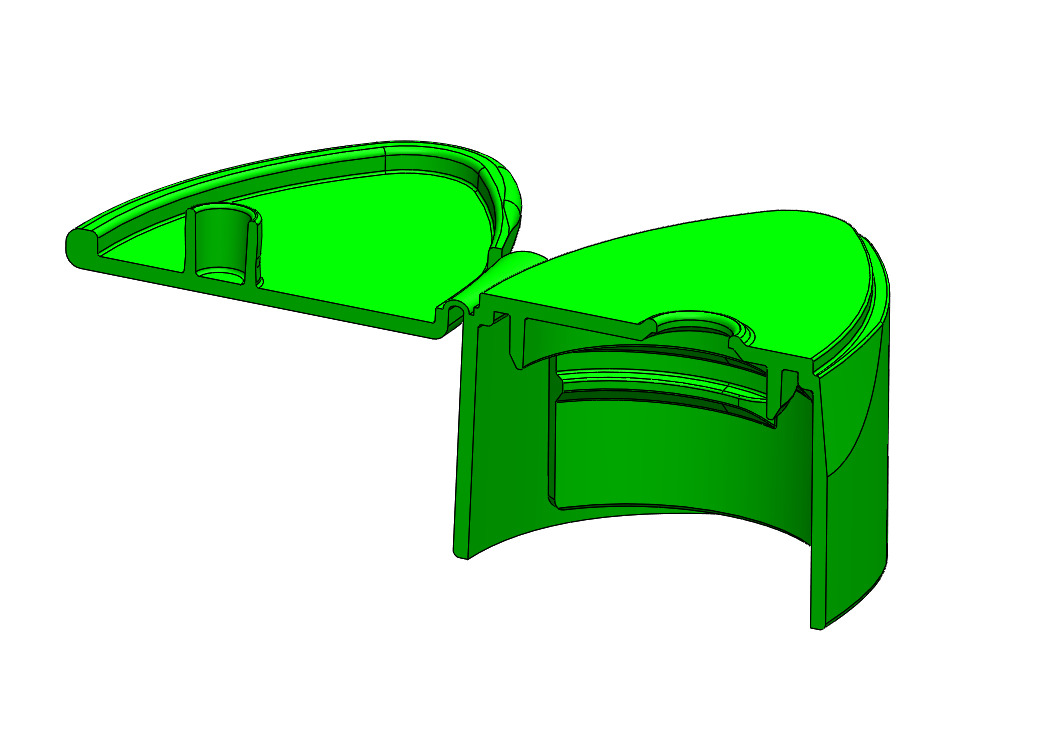 Flip flop Oval Cap 3D model_1