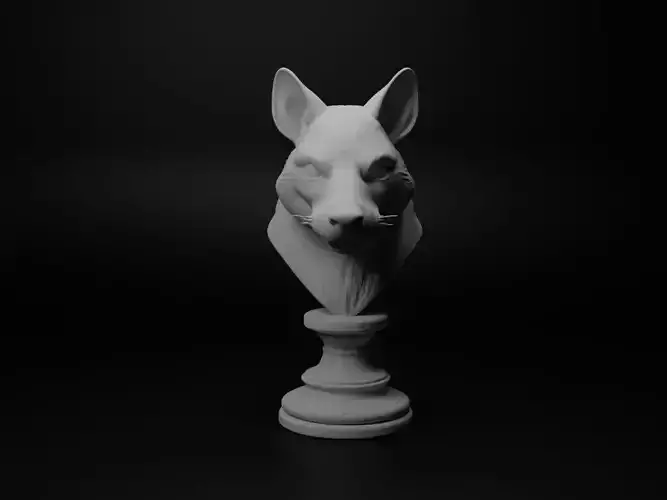 Tasmanian Devil Animal Bust Chess