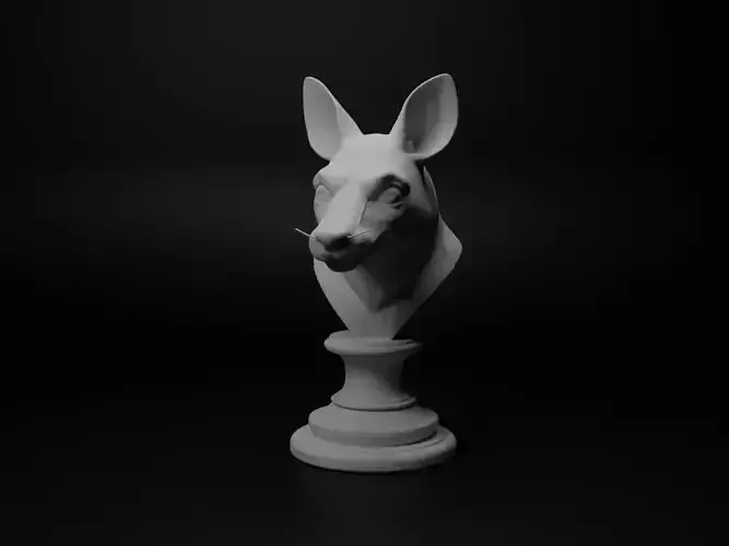 Tasmanian Devil Animal Bust Chess