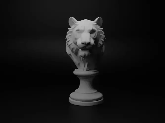 Tiger Animal Bust Chess
