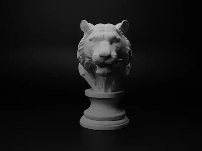 Tiger Animal Bust Chess