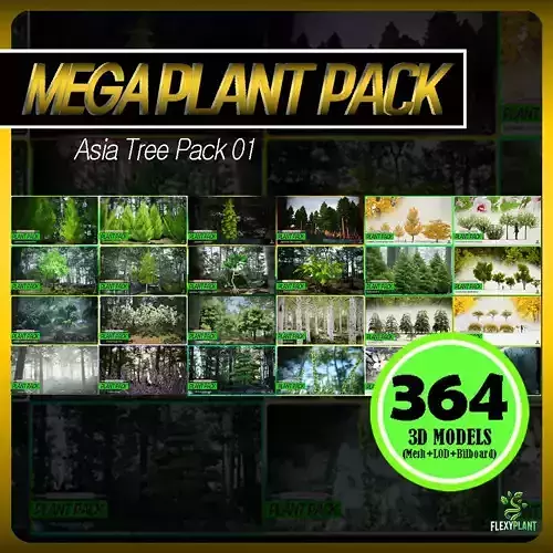 MEGA PLANT PACK - 24 Asia Tree Pack 01