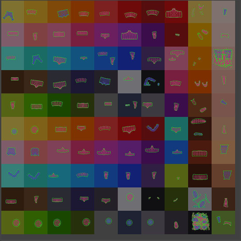 Cartoon Female Character Rigged 059 3D model_13