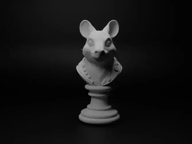 Wombat Animal Bust Chess
