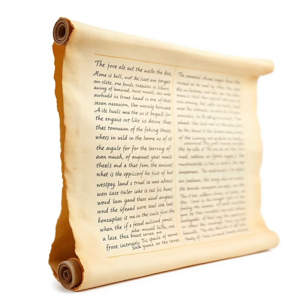 Ancient Manuscript Scroll Vellum Texture model pack Low-poly 3D model_4