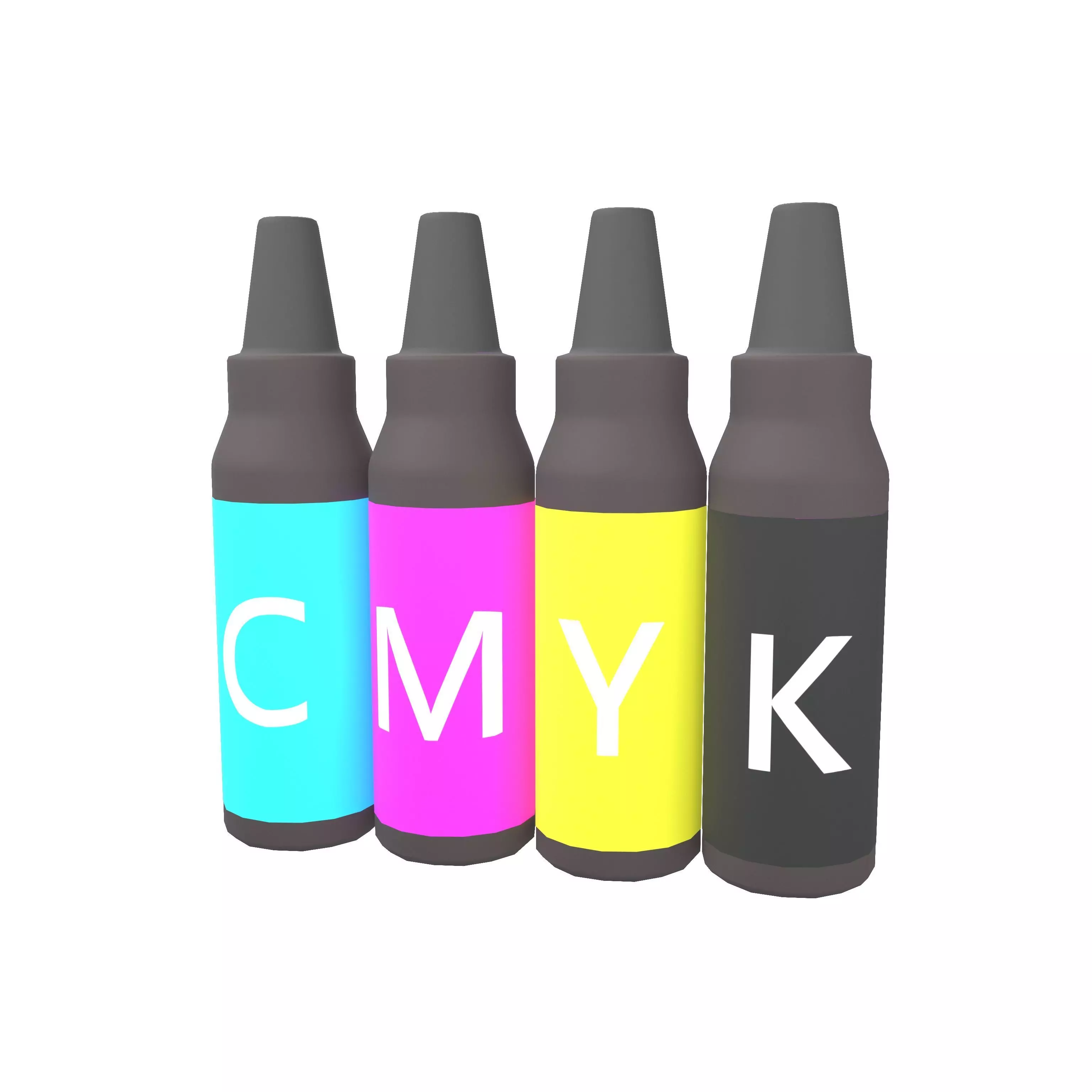 Ink Cartridge v1 001 Low-poly 3D model