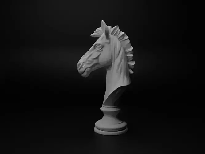 Zebra Animal Bust Chess