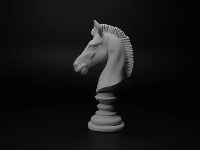 Zebra Animal Bust Chess