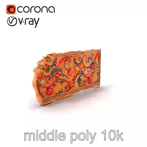 Medieval Tapestry Fragment Textures model pack Low-poly 3D model