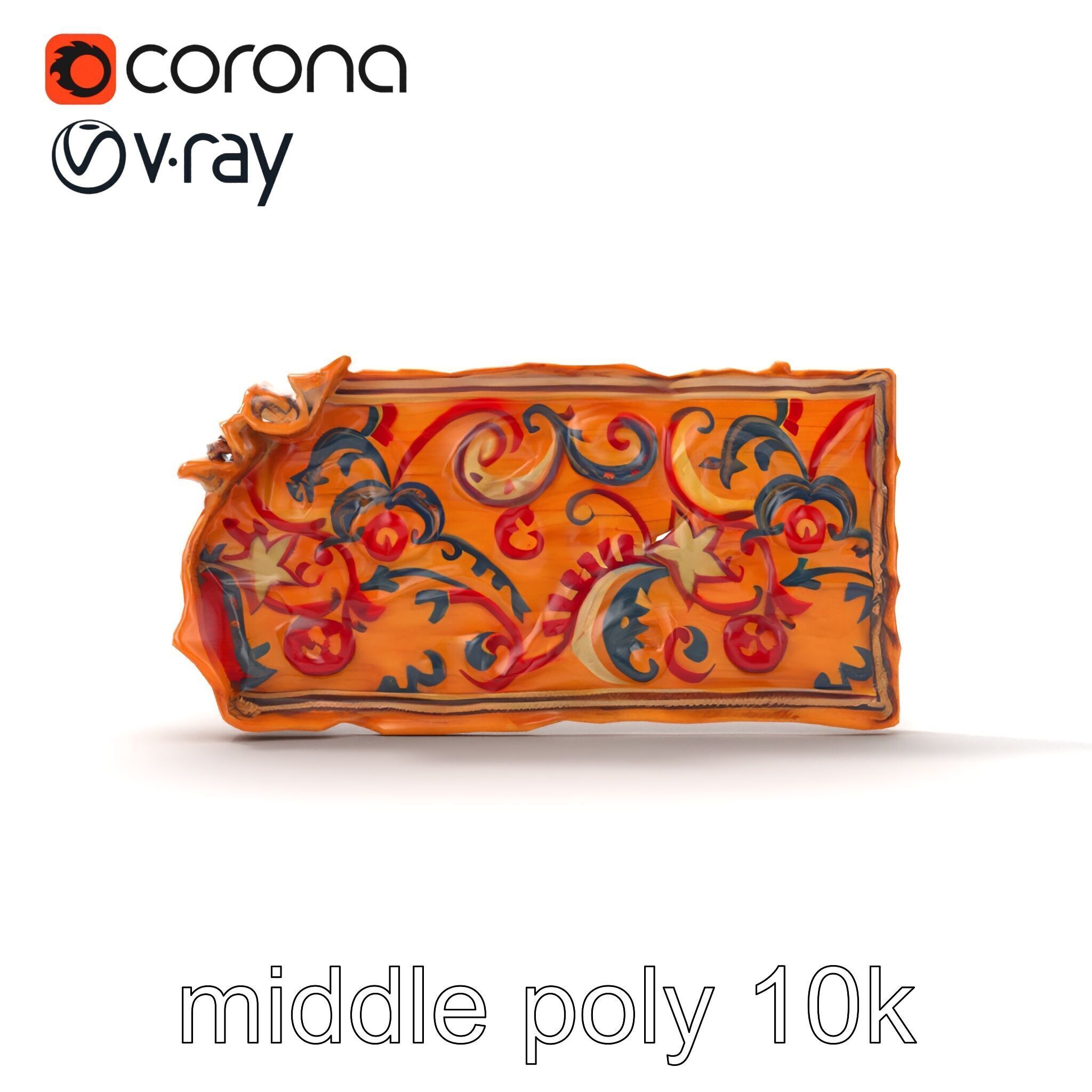 Medieval Tapestry Fragment Textures model pack Low-poly 3D model_29