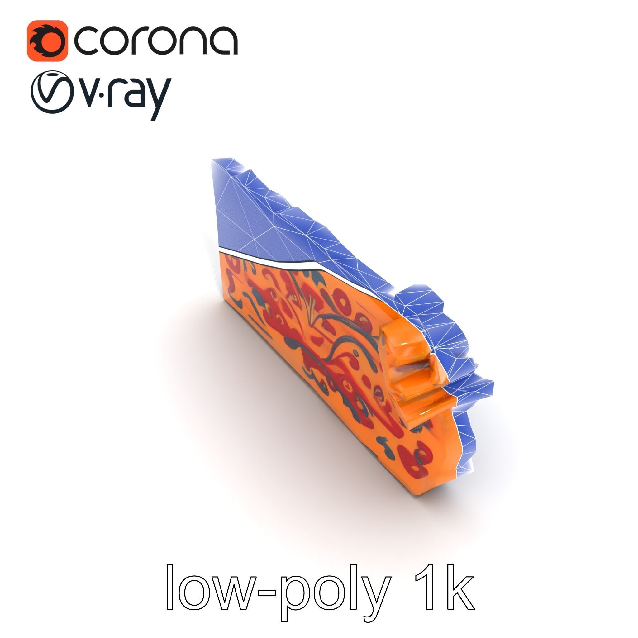 Medieval Tapestry Fragment Textures model pack Low-poly 3D model_16