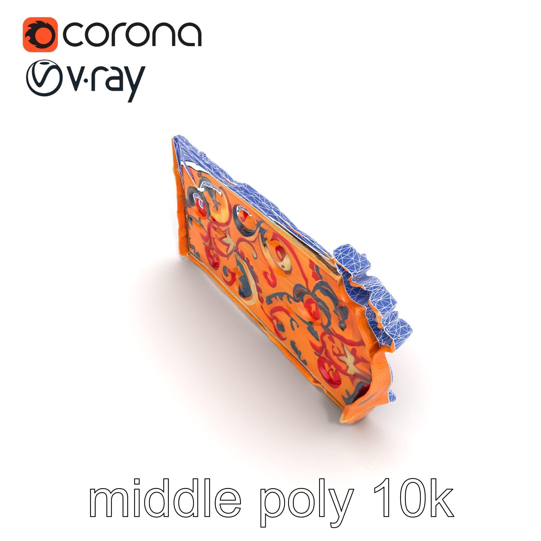 Medieval Tapestry Fragment Textures model pack Low-poly 3D model_14