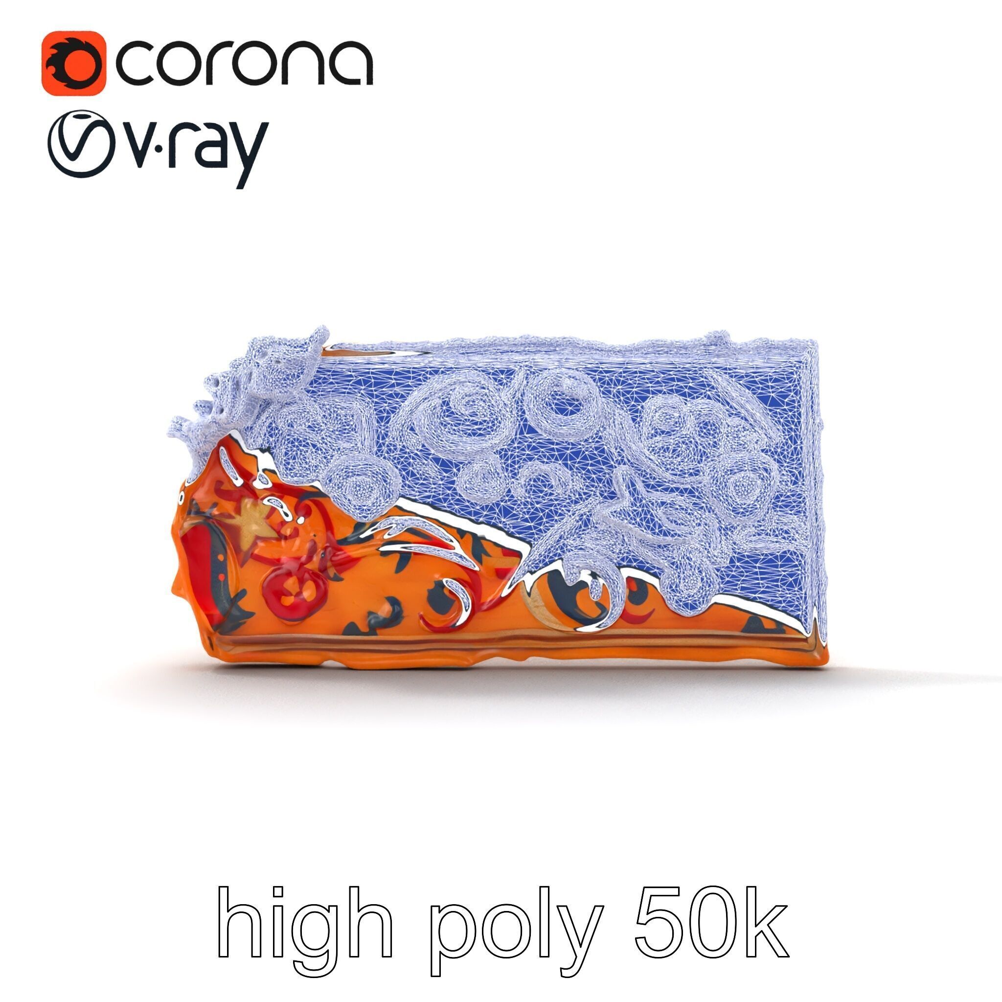 Medieval Tapestry Fragment Textures model pack Low-poly 3D model_23