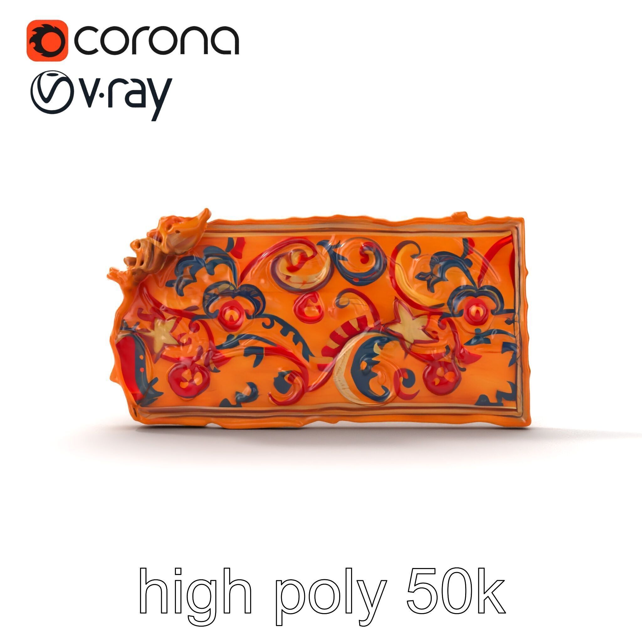 Medieval Tapestry Fragment Textures model pack Low-poly 3D model_21