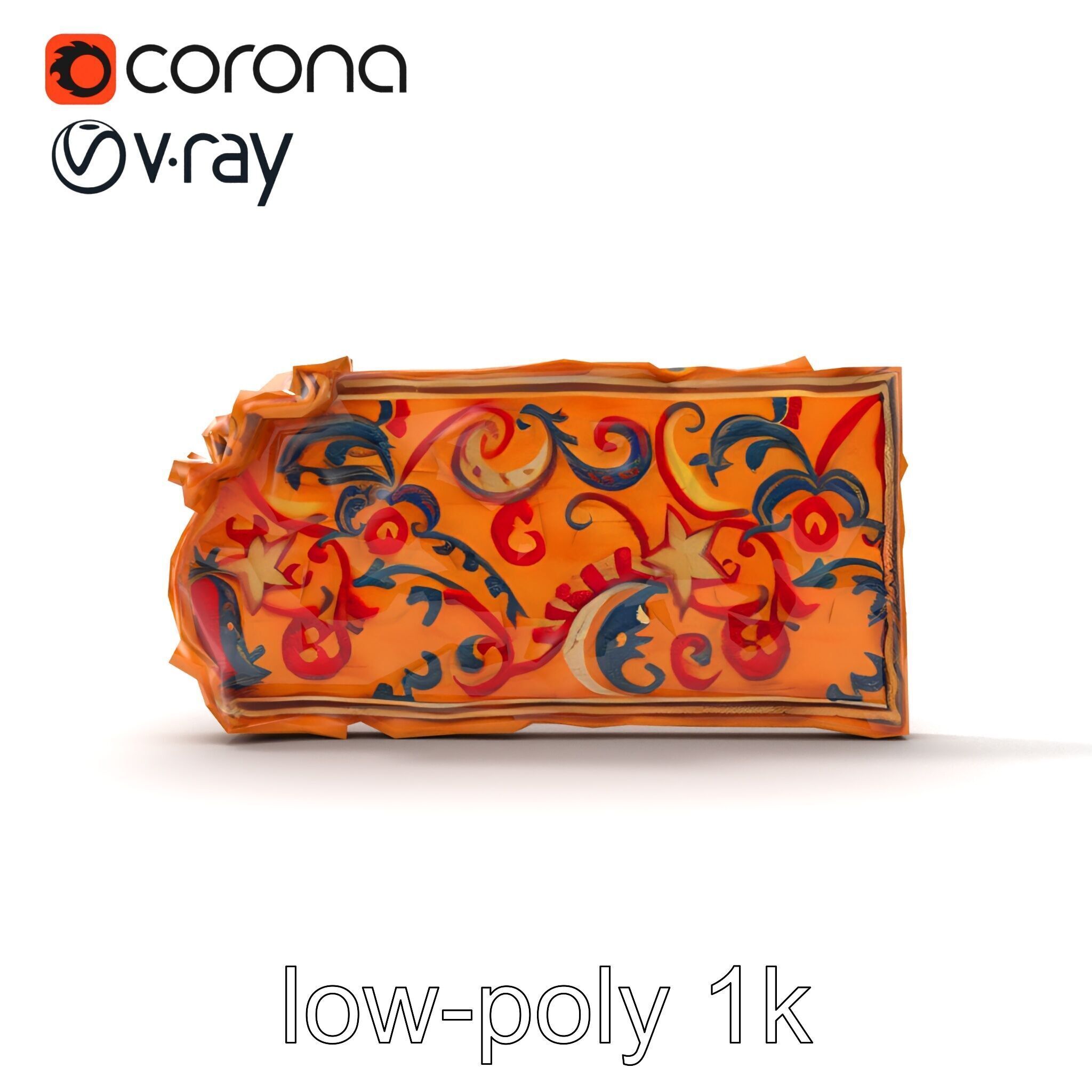 Medieval Tapestry Fragment Textures model pack Low-poly 3D model_26