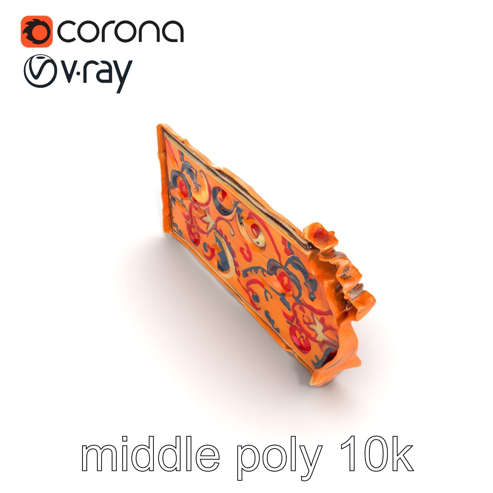 Medieval Tapestry Fragment Textures model pack Low-poly 3D model_25