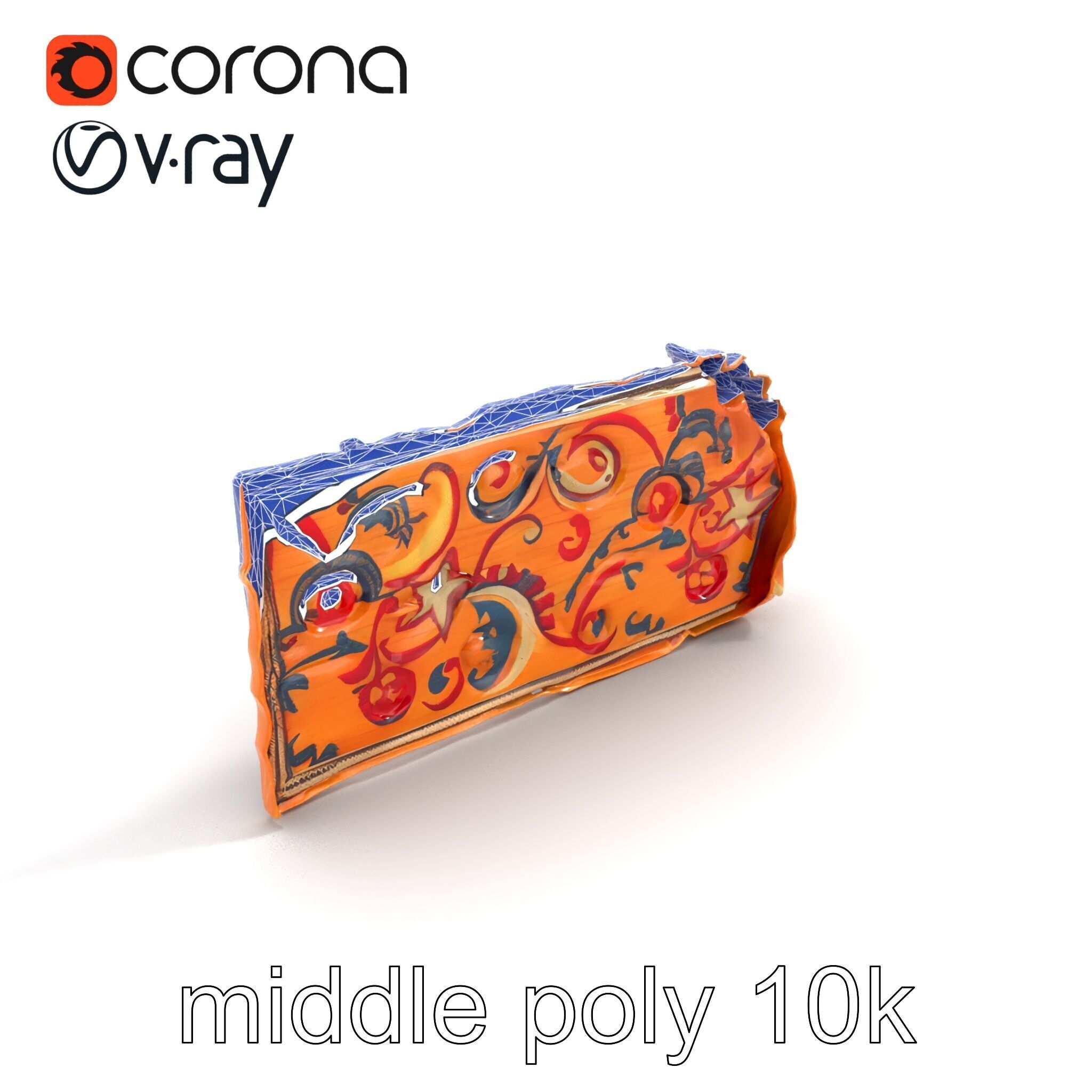 Medieval Tapestry Fragment Textures model pack Low-poly 3D model_11