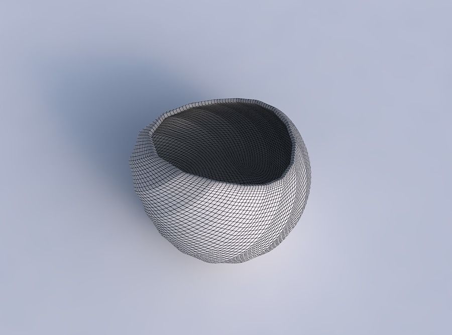 Bowl skewed and twisted with twisted bands 2 3D print model_6