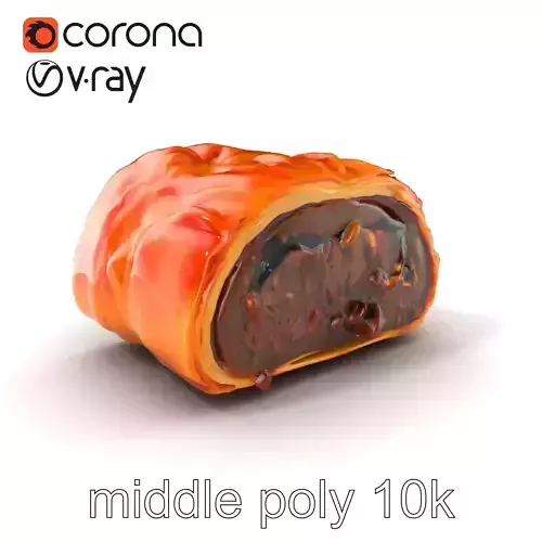 Bespoke Beef Wellington D Model Pack Low-poly 3D model