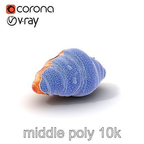 Classic French Croissant D Model HighQuality Model Pack Low-poly 3D model 6
