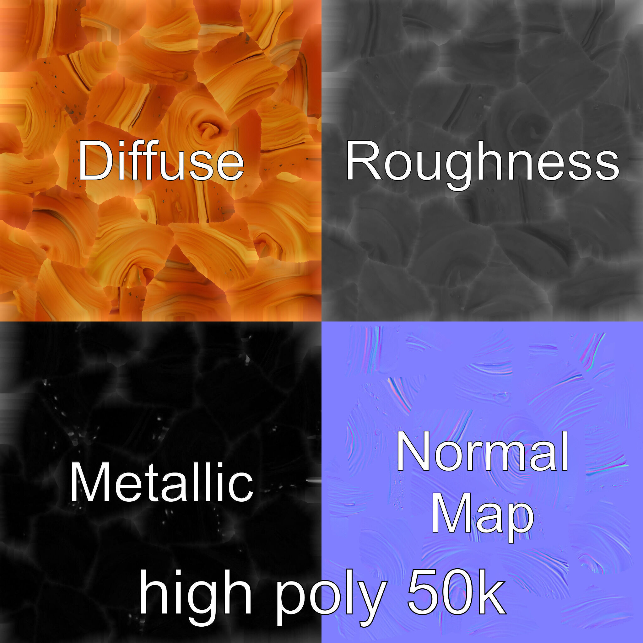 Classic French Croissant D Model HighQuality Model Pack Low-poly 3D model_3