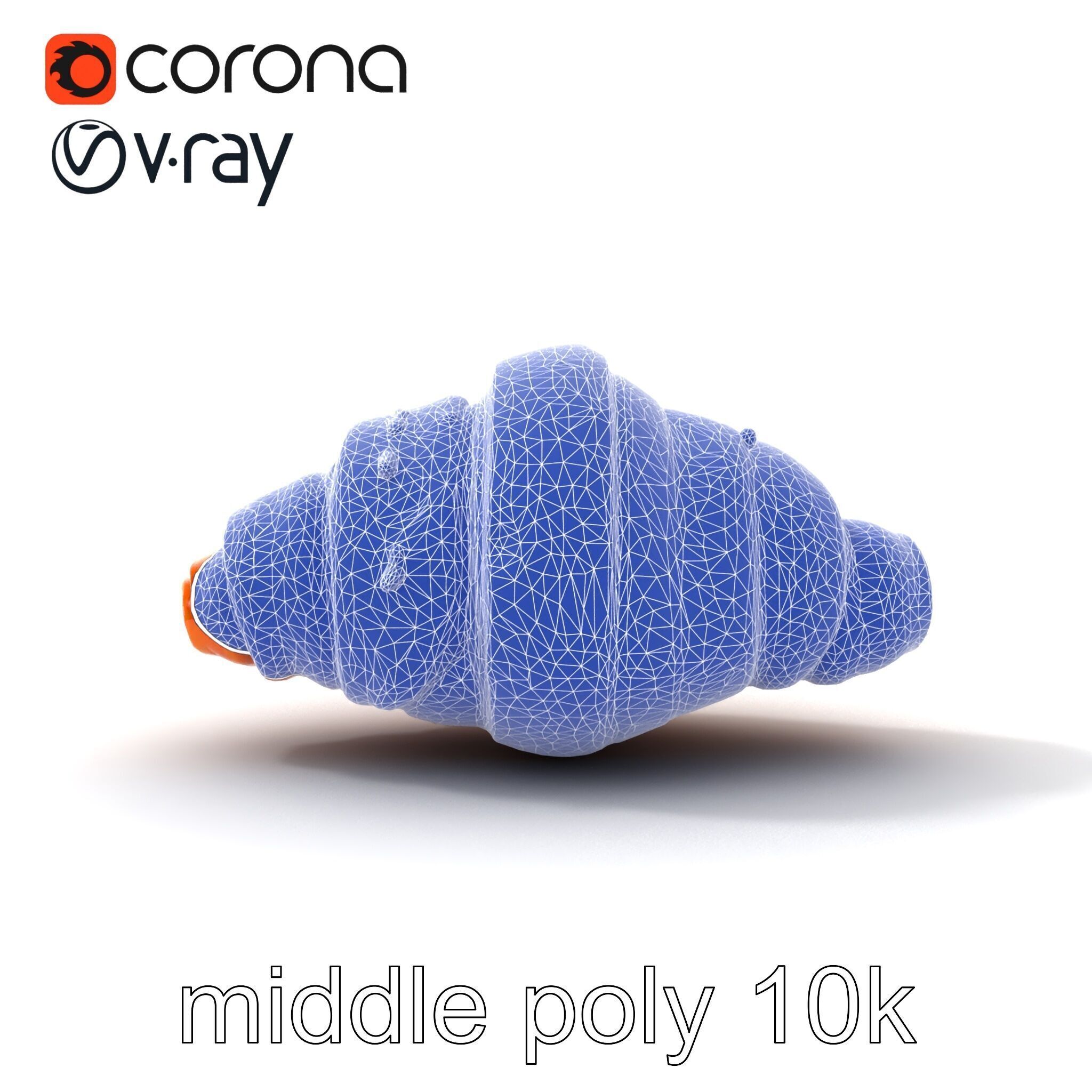 Classic French Croissant D Model HighQuality Model Pack Low-poly 3D model_27