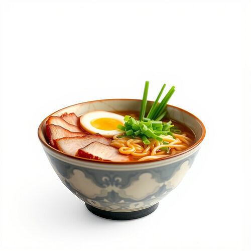 Gourmet Ramen Bowl with Pork and Egg D model pack Low-poly 3D model 4