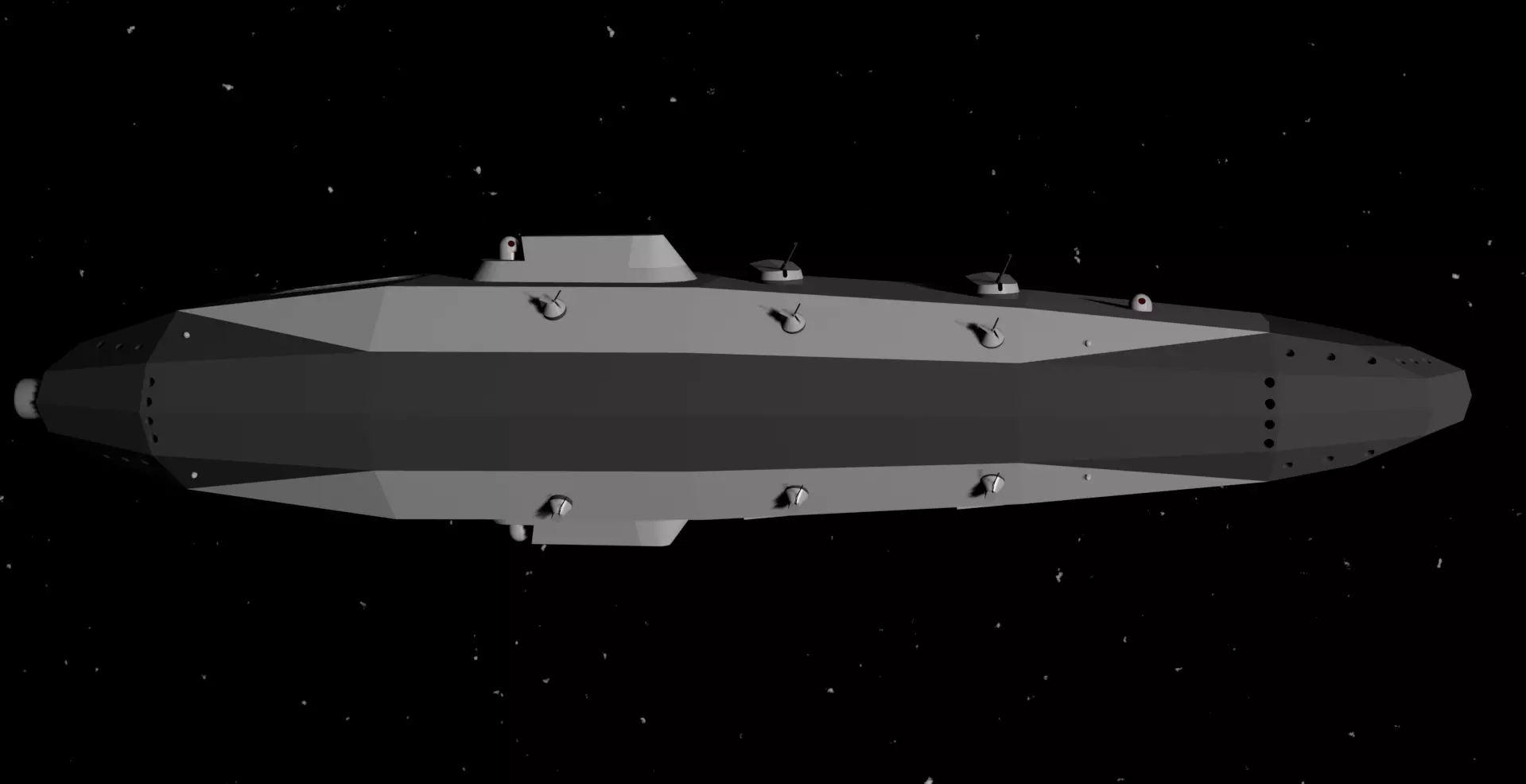 15 inch Space Battleship 3D model