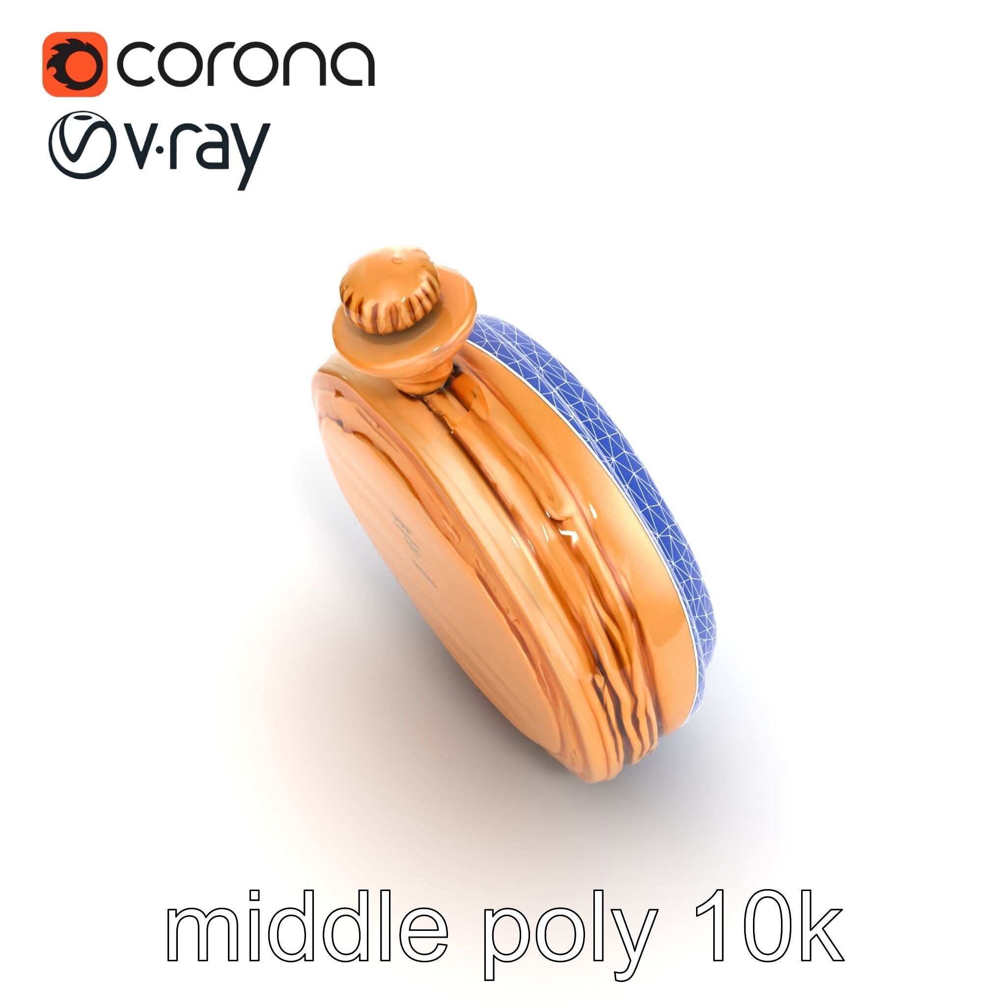 Antique Pocket Watch Intricate Metalwork Model Pack Low-poly 3D model_29