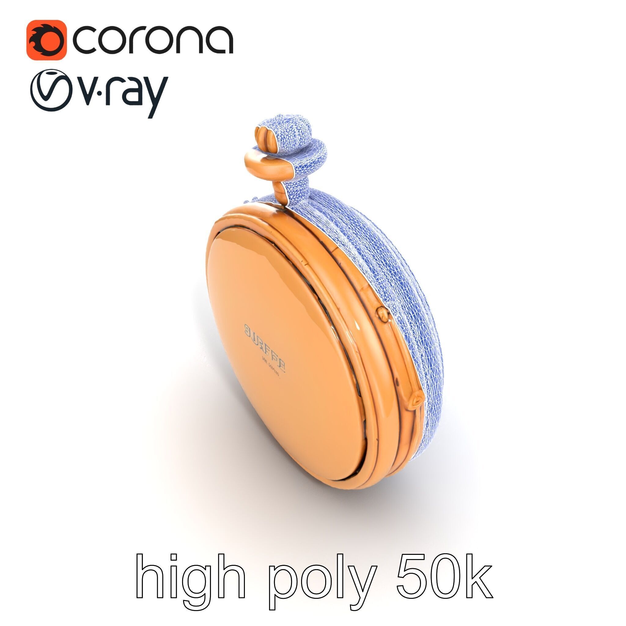 Antique Pocket Watch Intricate Metalwork Model Pack Low-poly 3D model_15