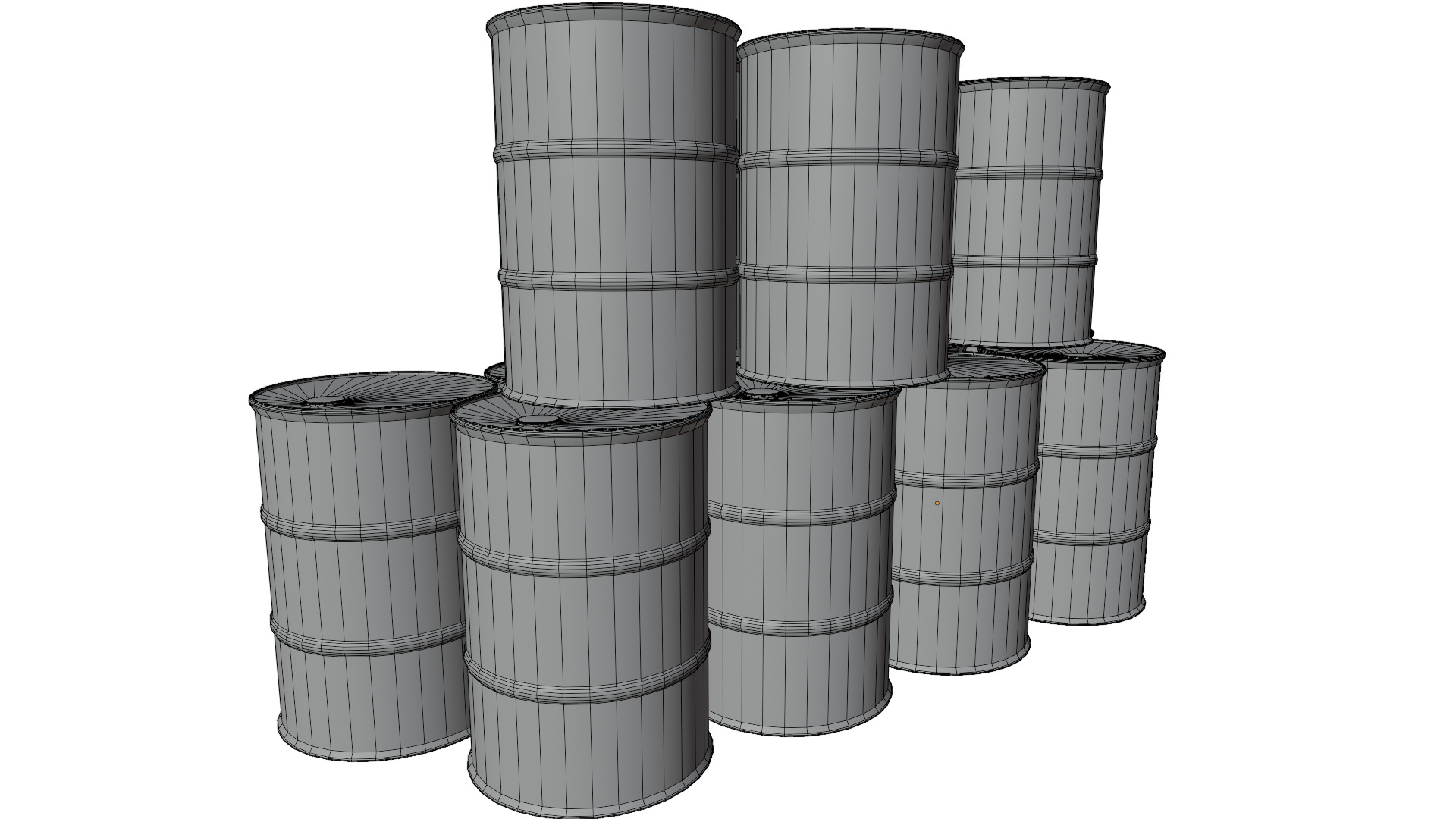 Oil Barrels 3D model_13