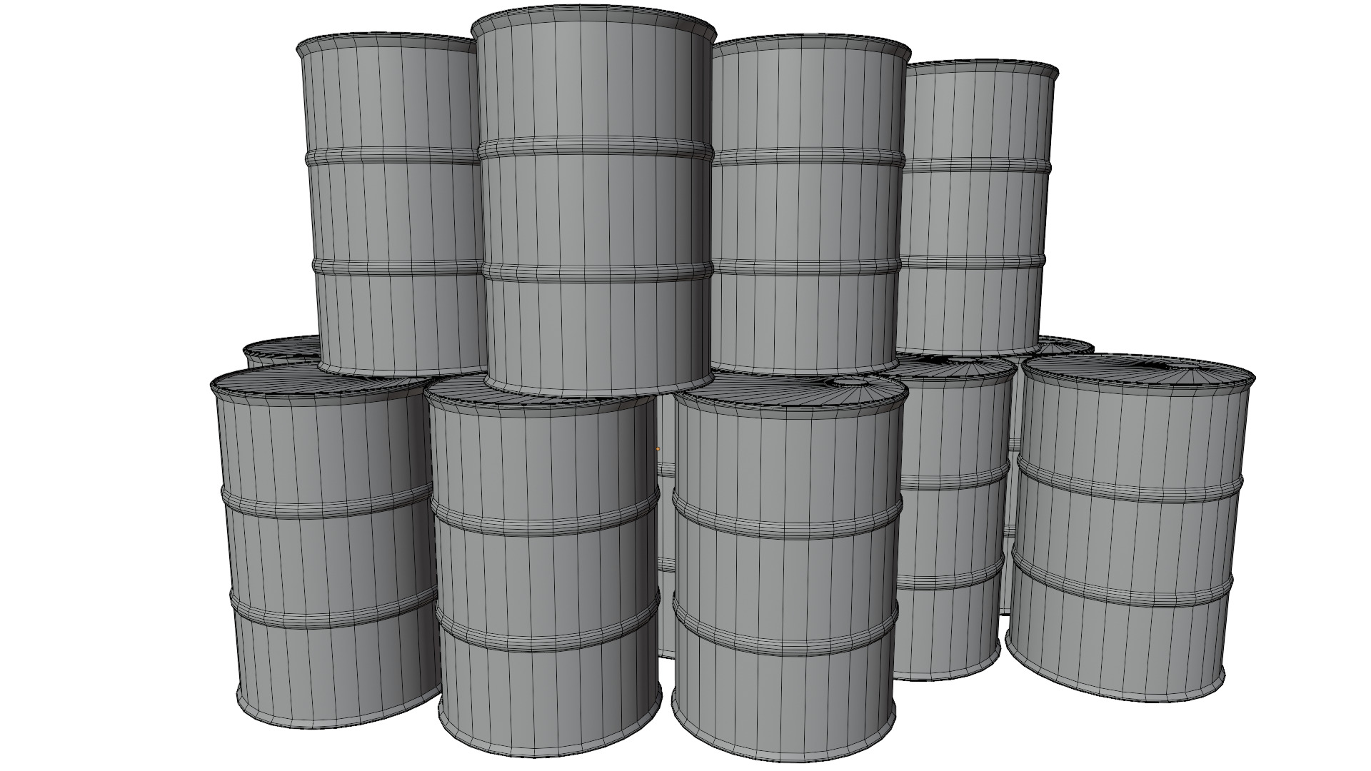 Oil Barrels 3D model_10