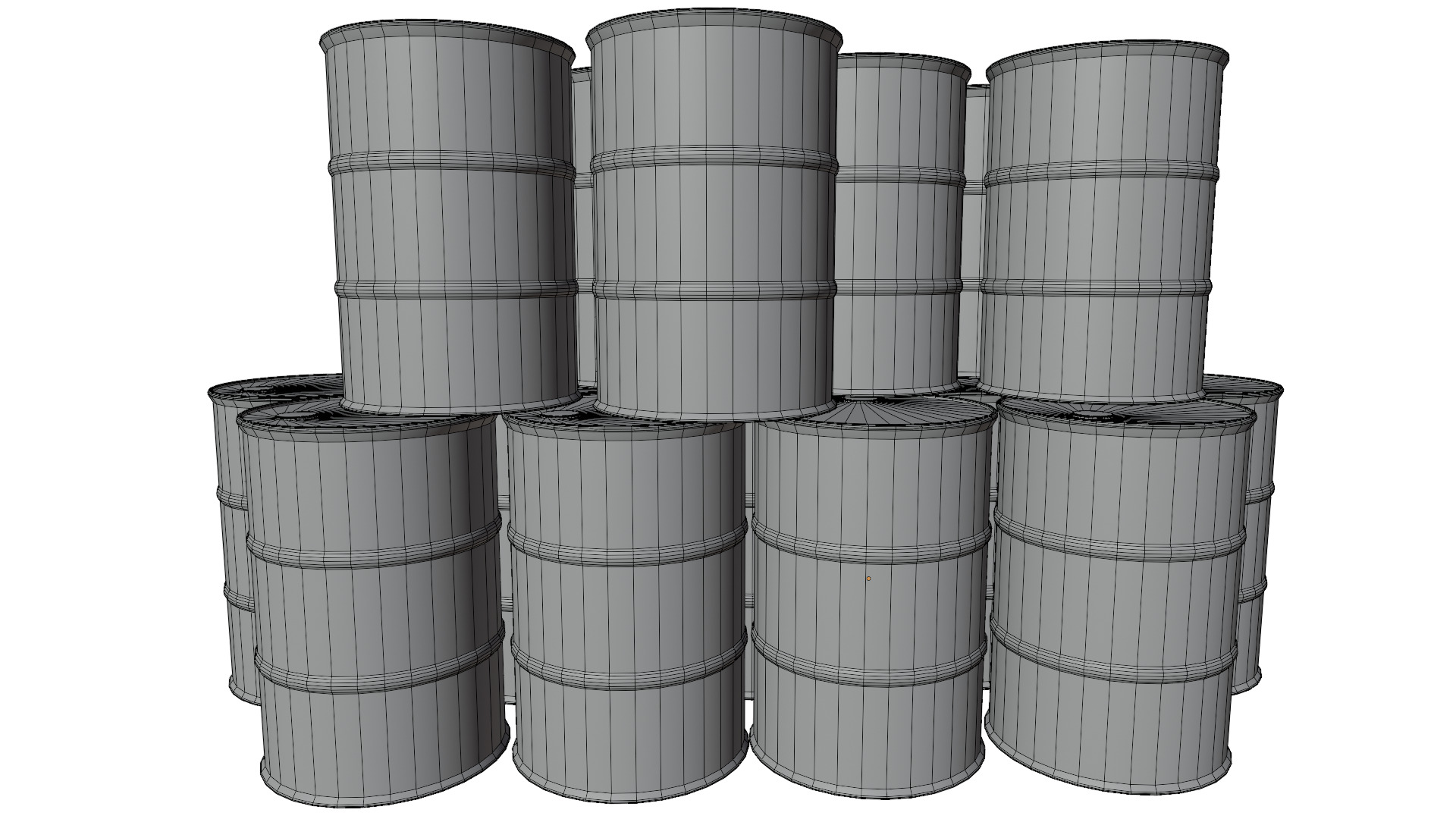 Oil Barrels 3D model_14