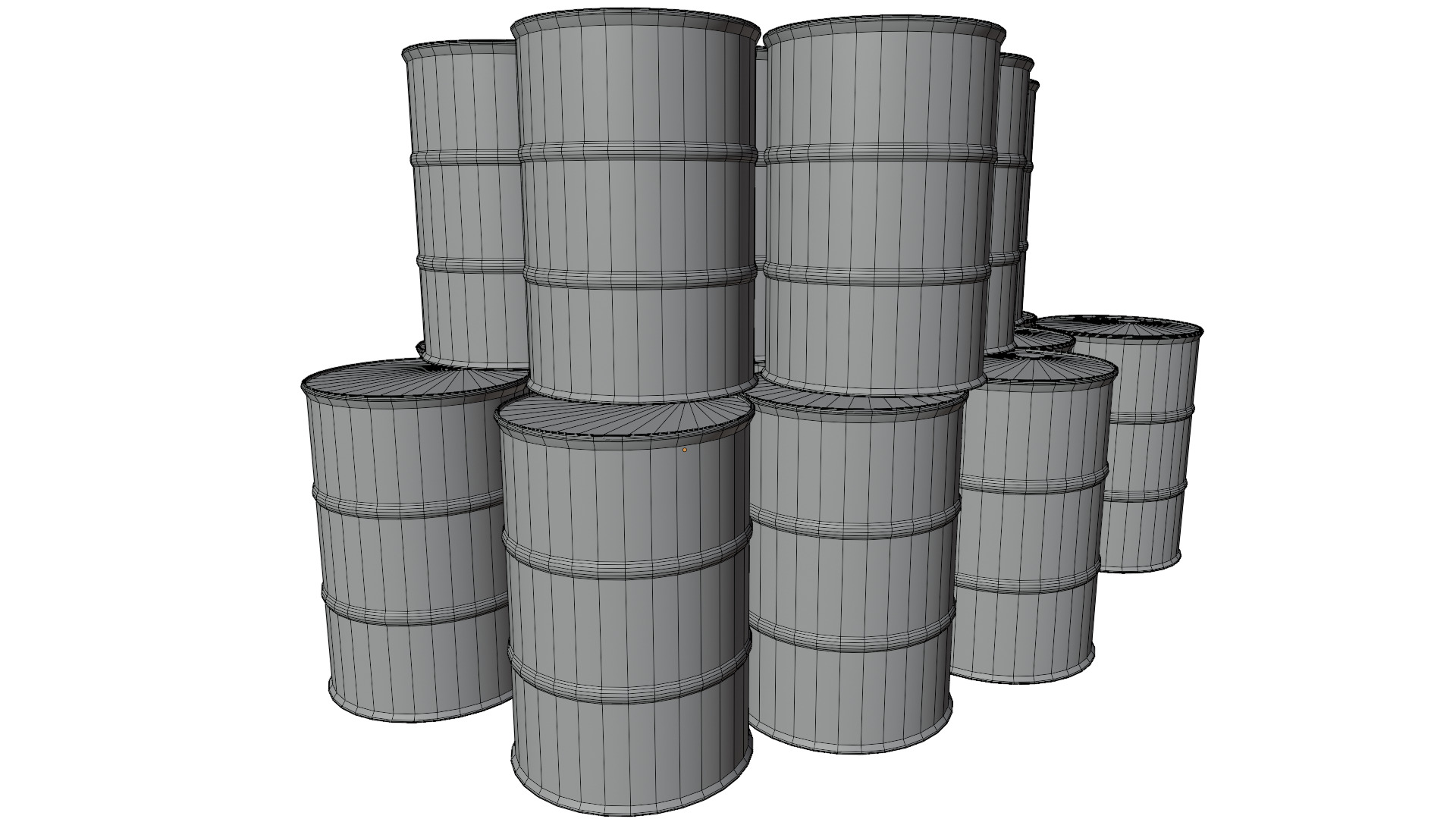 Oil Barrels 3D model_9