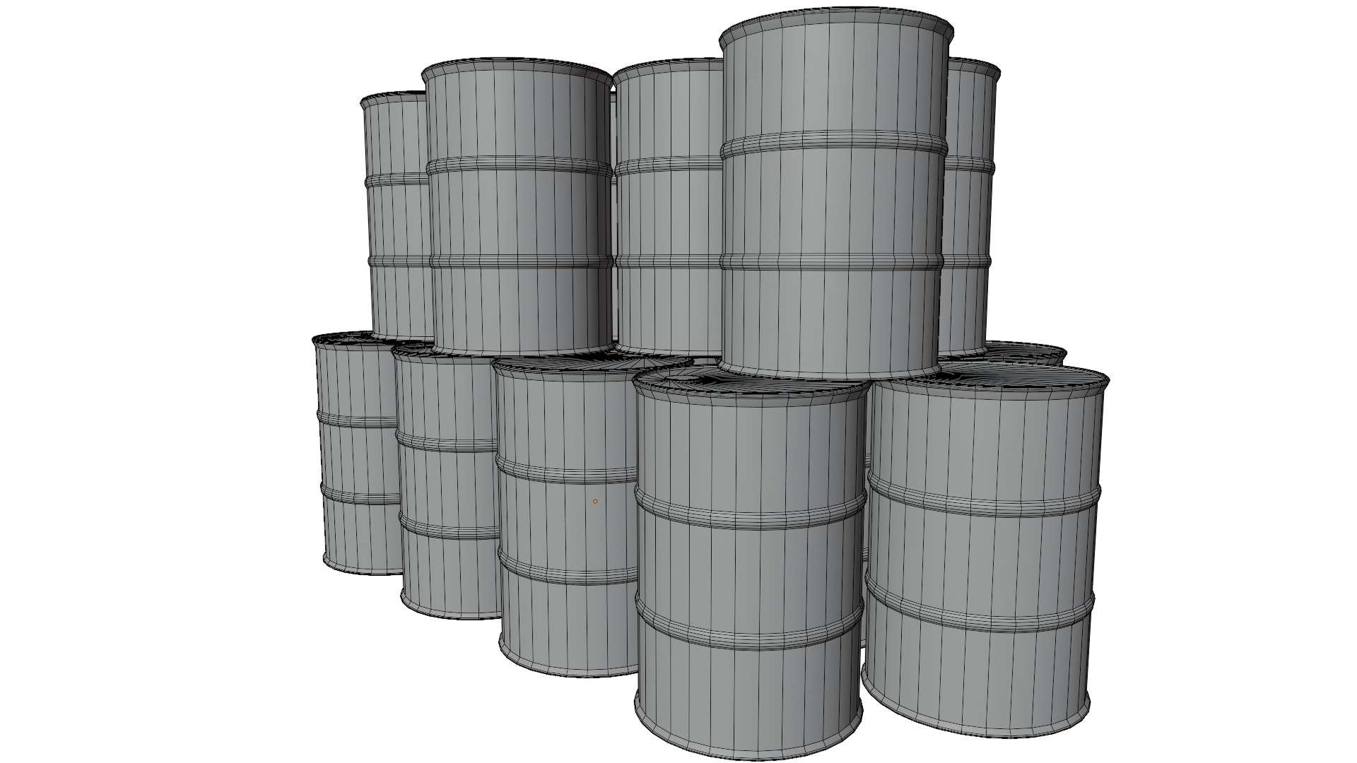 Oil Barrels 3D model_15
