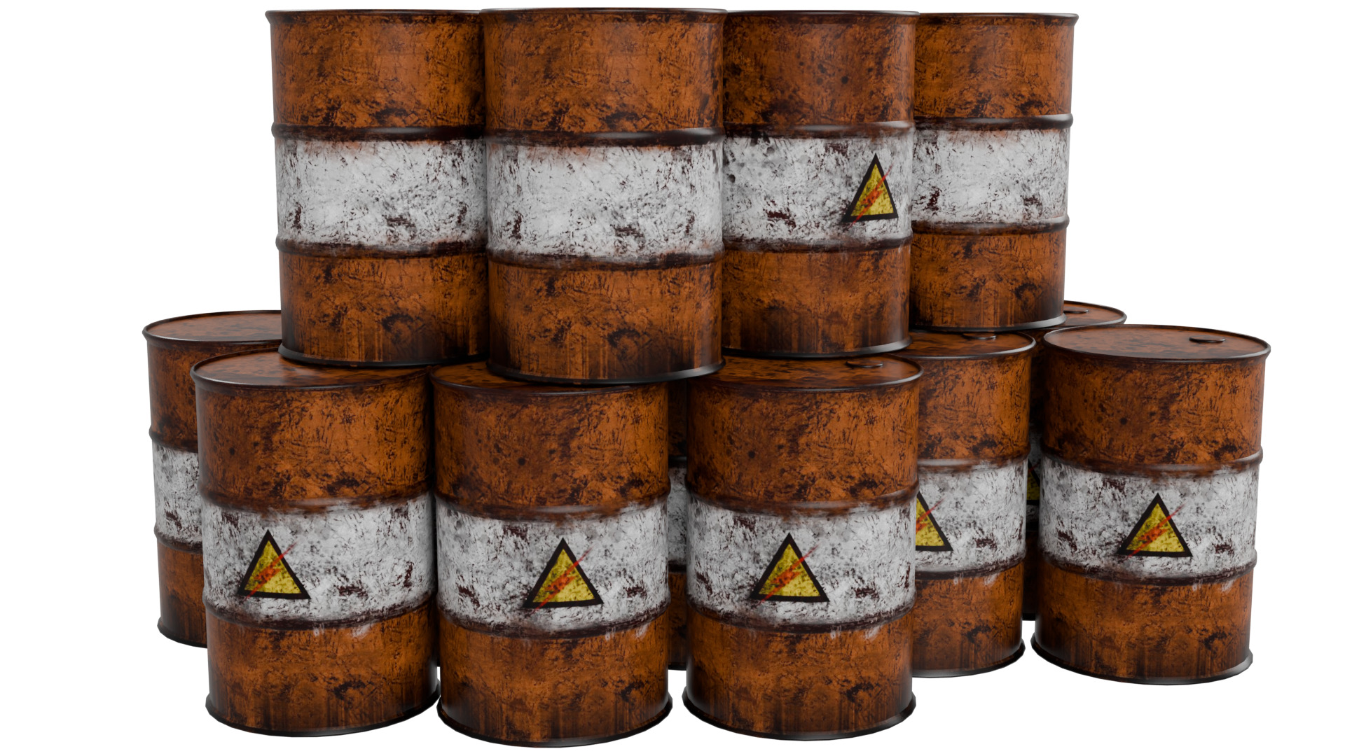 Oil Barrels 3D model_1