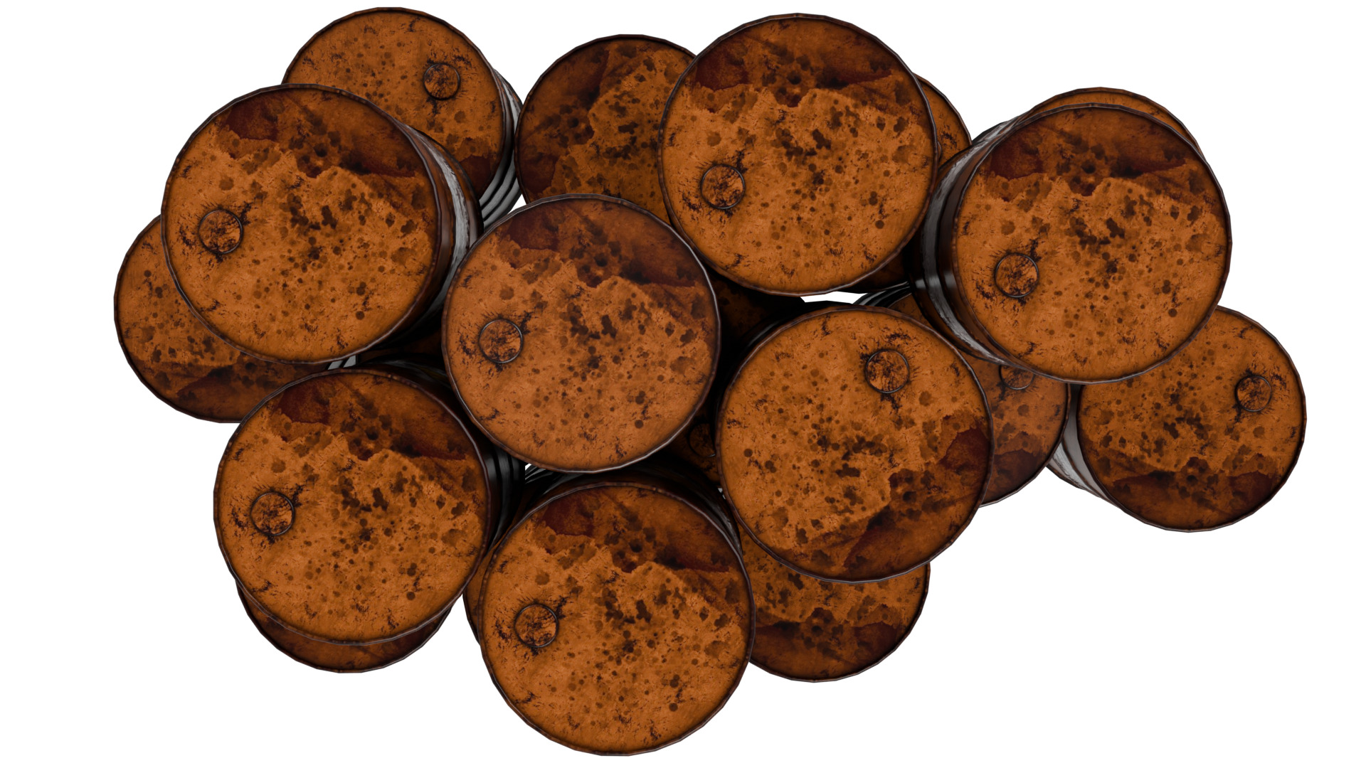 Oil Barrels 3D model_8