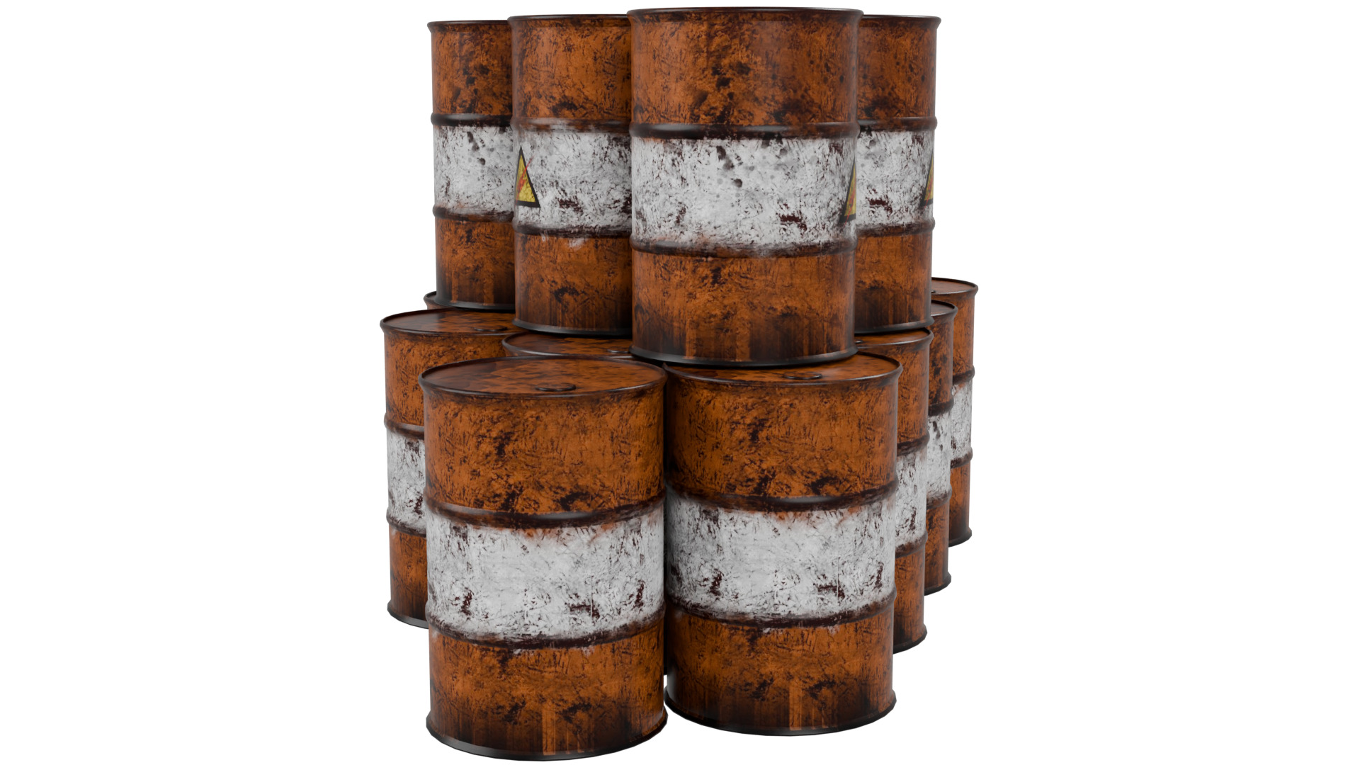 Oil Barrels 3D model_3
